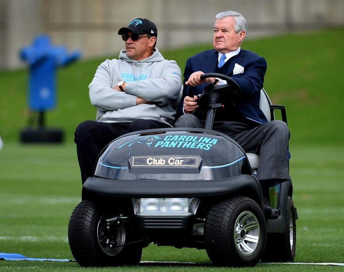 When Carolina Panthers owner Jerry Richardson, right, and head coach Ron Rivera look at the 2017 team, they see some echoes of 2015.