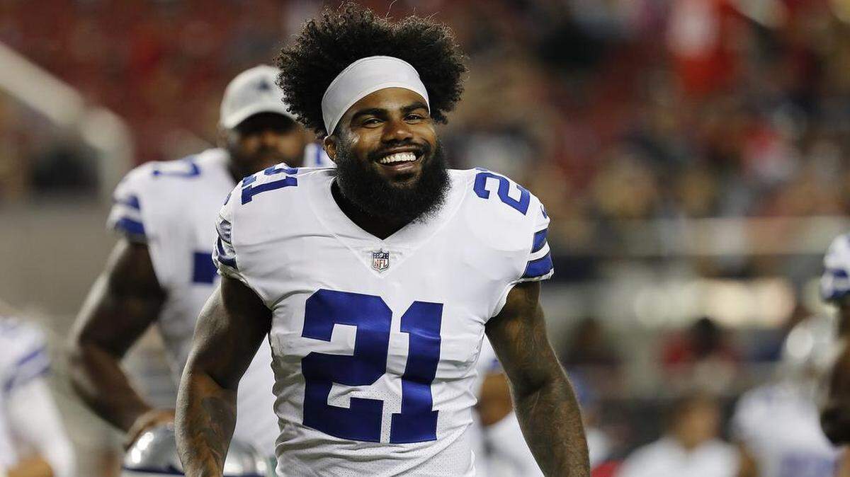 Even though Dallas Cowboys running back Ezekiel Elliott was suspended six games in 2017 for violating the league’s personal conduct policy, he still finished with the 10th-most rushing yards overall (983) and the most on a per-game basis (98.3).