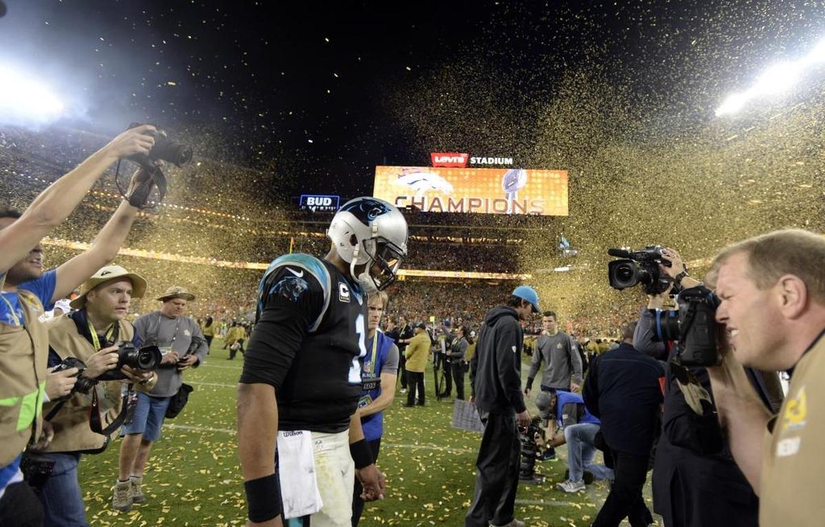 Feb. 7, 2016: Panthers lose to Denver 24-10 in Super Bowl 50.