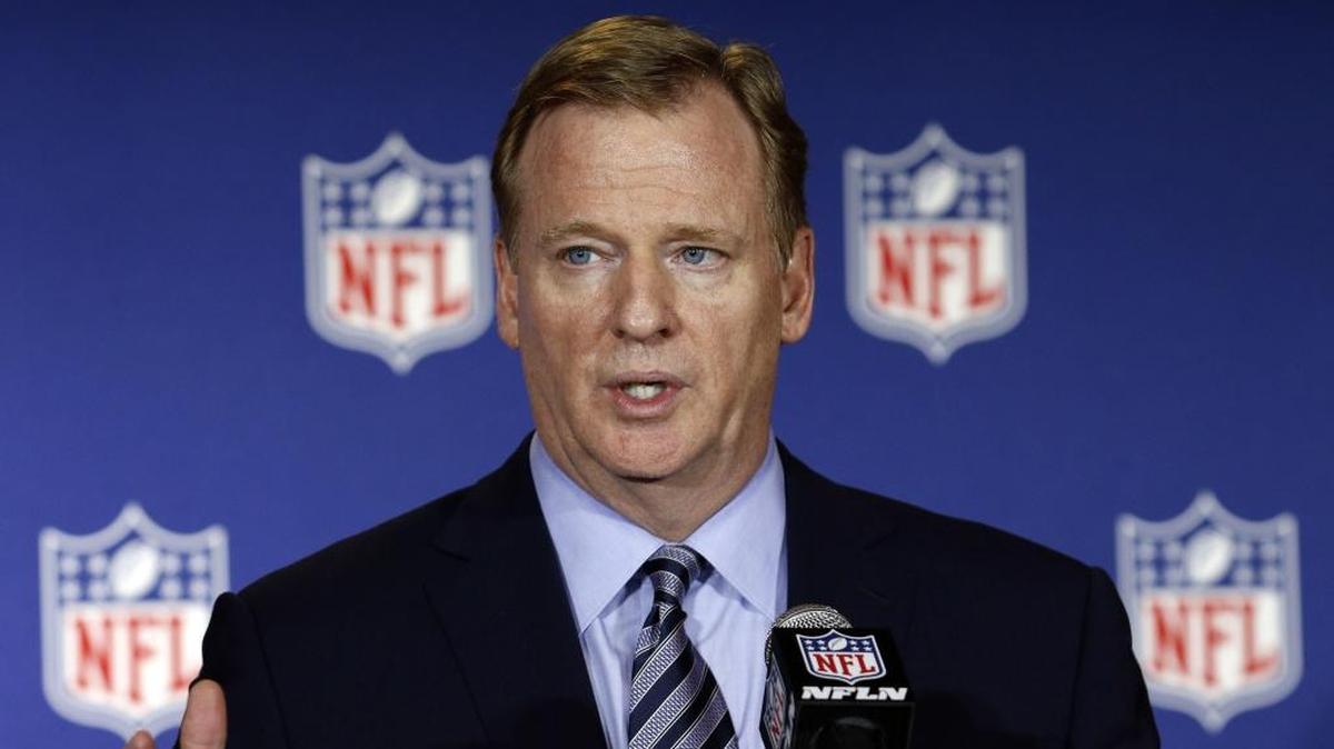 NFL commissioner Roger Goodell, asked about North Carolina’s HB2, said the league has its own policies “that do not support in any way any discrimination.”