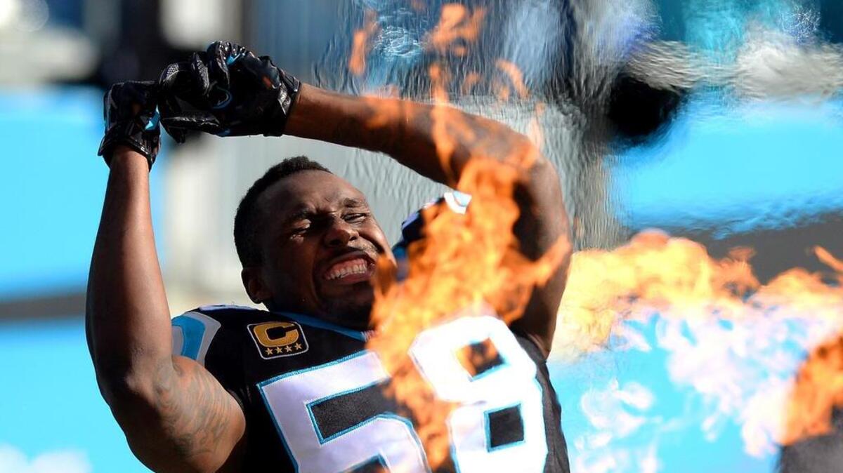 Carolina Panthers linebacker Thomas Davis was selected to his first Pro Bowl when voting results were released on Tuesday.