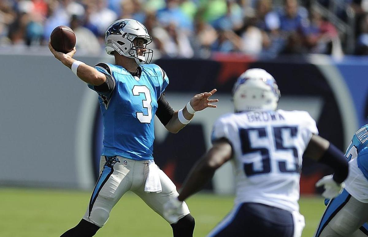 Carolina Panthers quarterback Derek Anderson (3) backed up Cam Newton for seven years in Charlotte but only started four games.