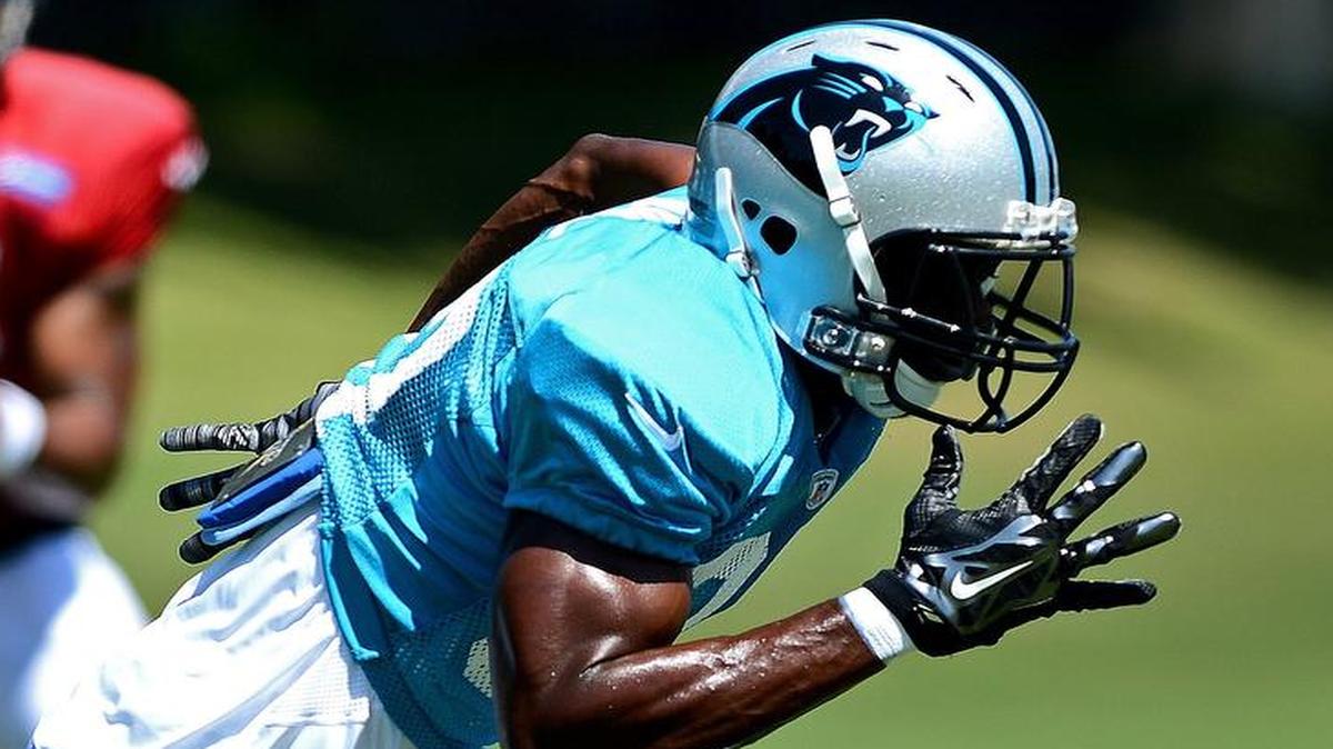 
Carolina Panthers wide receiver Stephen Hill (87), shown in a file photo, has always had potential in the eyes of NFL teams and fans. He flashed it again at Thursday’s OTAs with the Panthers.
