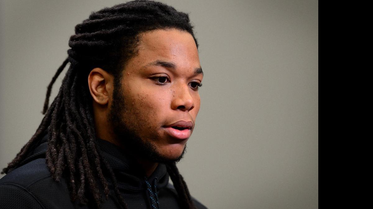
Carolina Panthers wide receiver Kelvin Benjamin strained his hamstring last week and will likely miss next week’s organized team activities.
