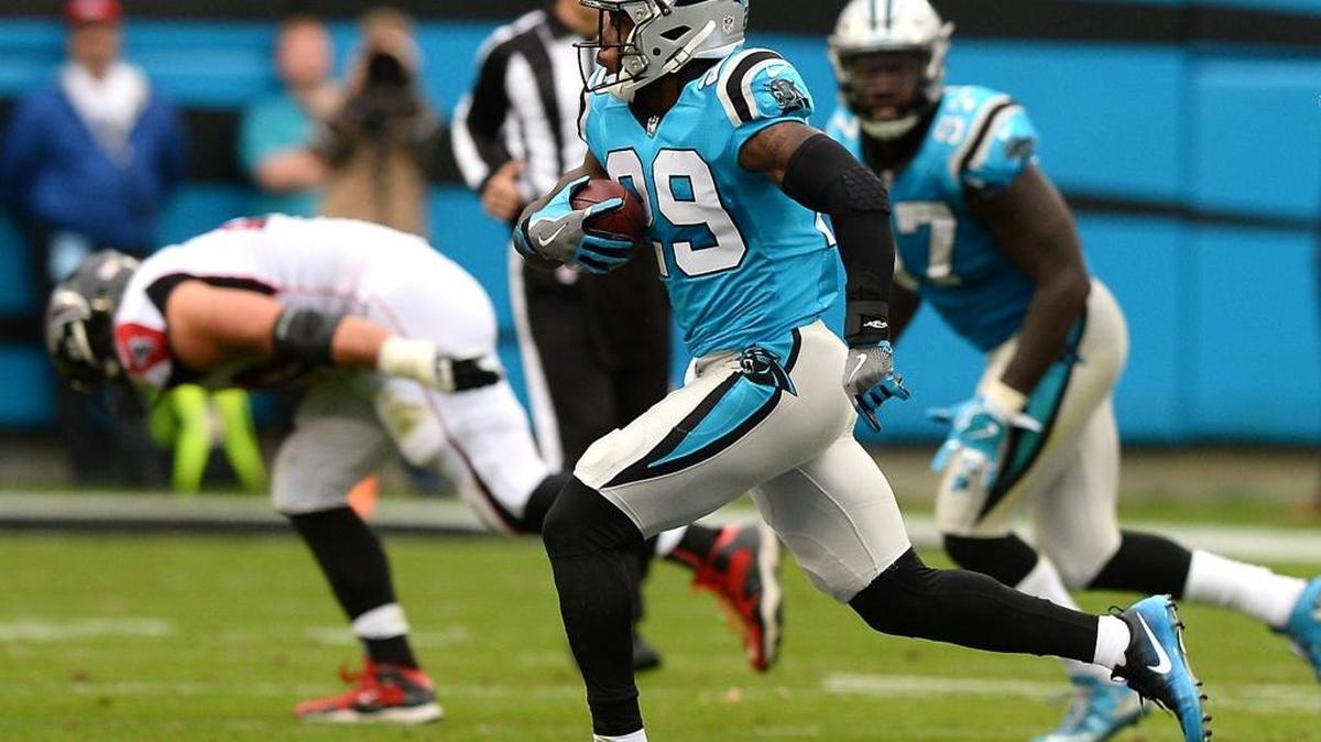 Carolina Panthers safety Mike Adams has had an interception in each of the past two weeks. Adams sustained a concussion against the Falcons, however, and was limited in practice on Thursday. He is questionable for Monday night’s home game against Miami.