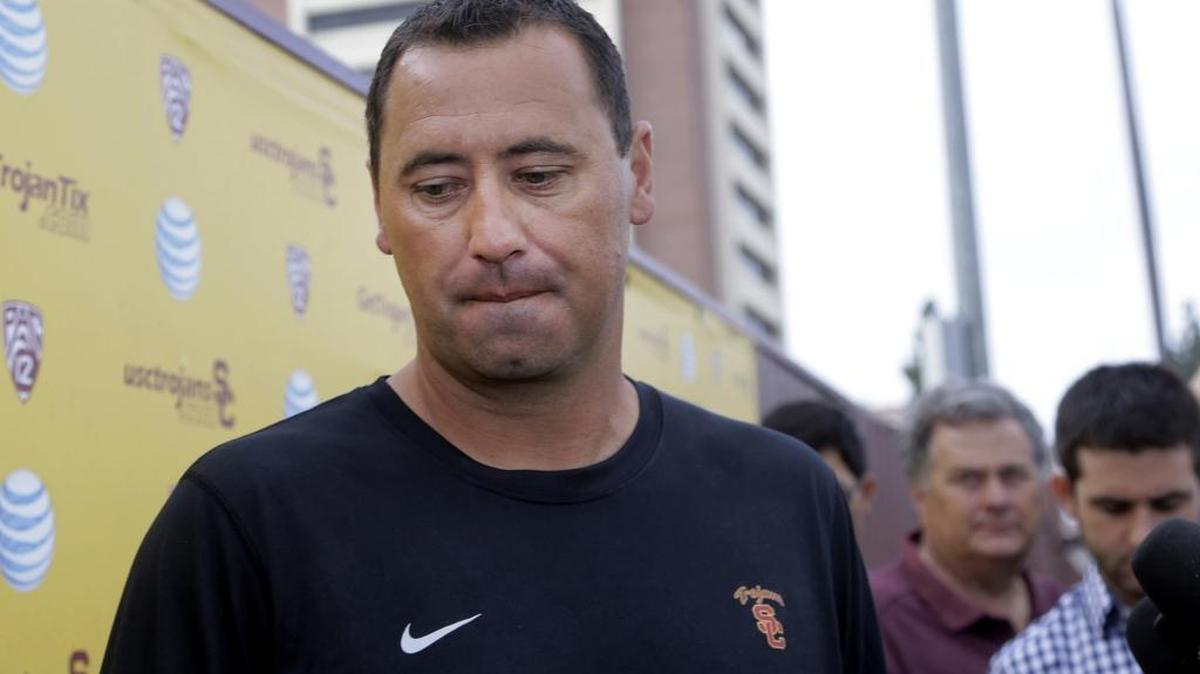 
Steve Sarkisian, fired at Southern Cal this week, recruited Panthers Shaq Thompson and Wes Horton to their respective schools. 


