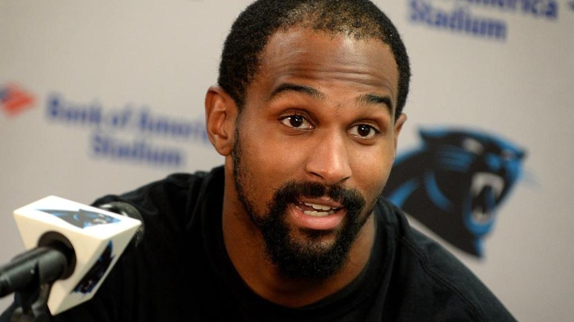 Carolina Panthers receiver Philly Brown had ice on his surgically repaired right shoulder as a precaution after taking a hit during practice Tuesday.