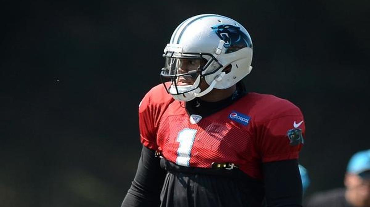 Carolina Panthers center Ryan Kalil waits to snap the ball to quarterback Cam Newton during drills on Sunday, July 31, 2016 at Wofford College in Spartanburg, S.C.