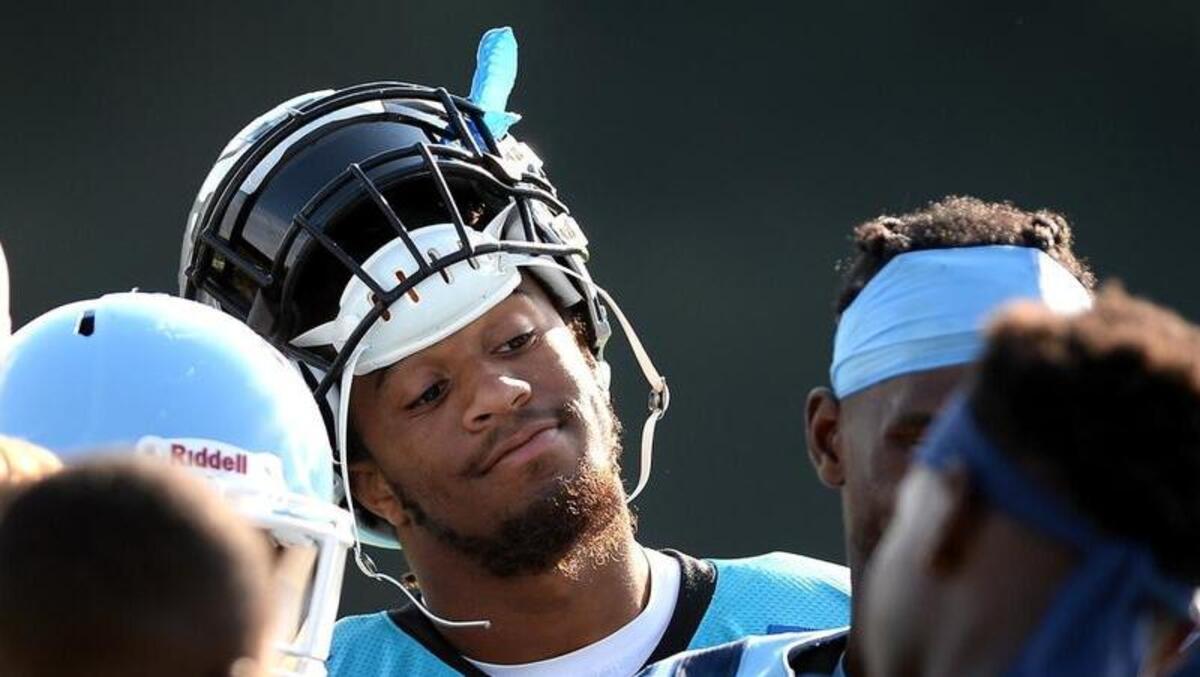Carolina Panthers linebacker Shaq Thompson is third on the team in tackles with 55.