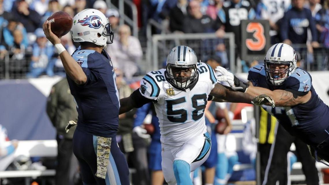 Former Titans quarterback Marcus Mariota, who now is a backup for the Raiders, might be a trade deadline option if Carolina wants to make a move.