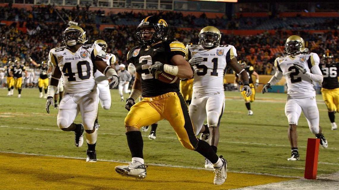 
As a freshman in 2010, Brandon Wegher scored the clinching touchdown for Iowa in an Orange Bowl victory over Georgia Tech. By the next August, he was gone, starting an odyssey that only now has him getting his NFL shot, with the Carolina Panthers.
