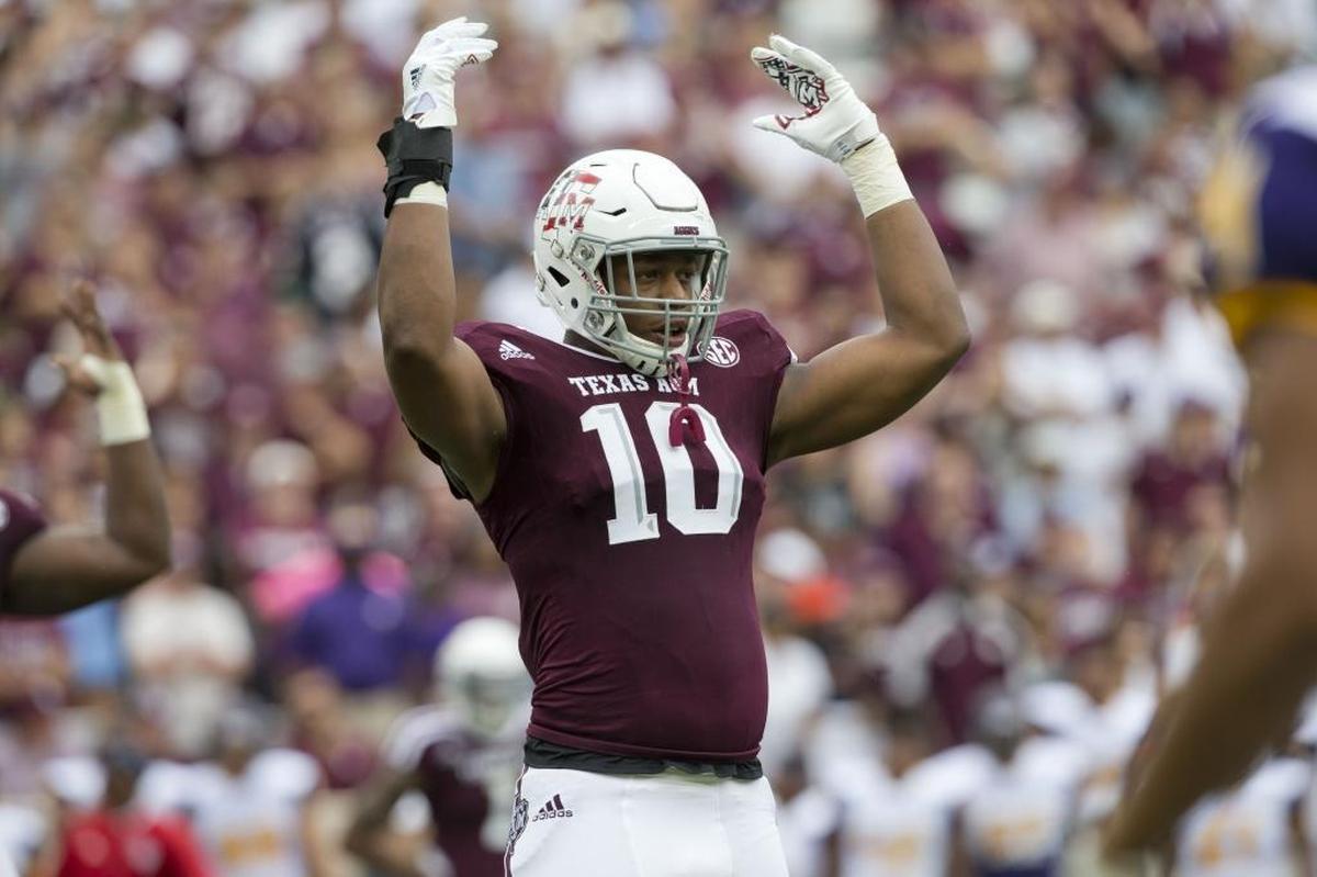 Former Texas A&M defensive end Daeshon Hall is raw, but he has the physical capabilities Carolina needs in a pass-rusher.