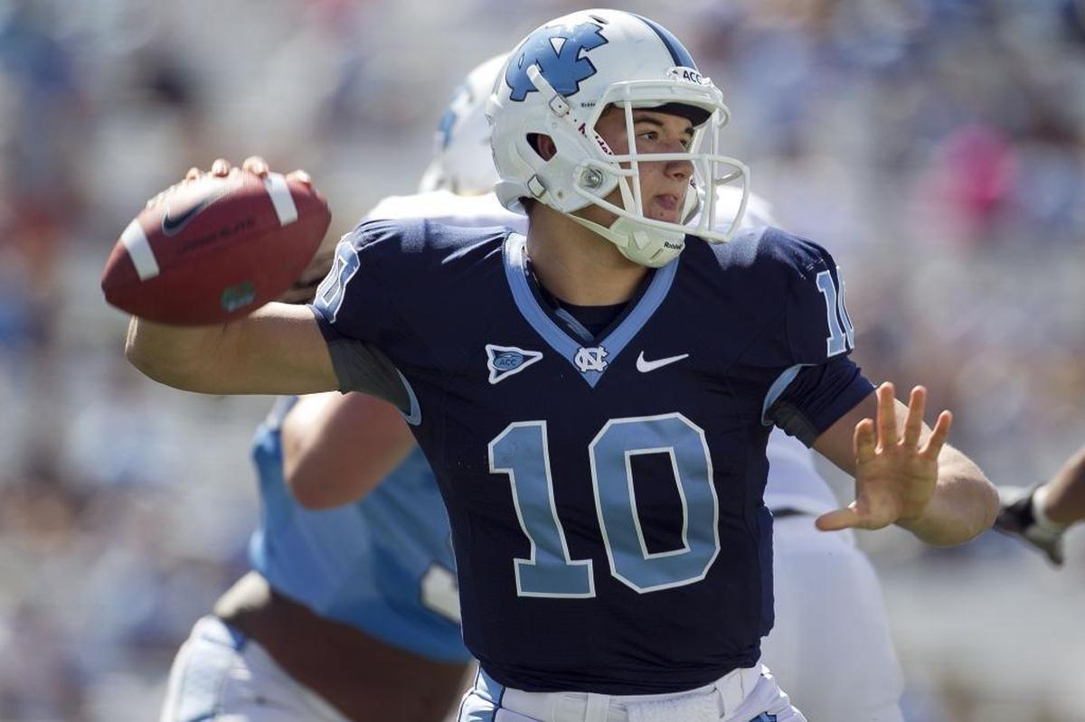 And the first quarterback off the board is ... North Carolina’s Mitchell Trubisky.