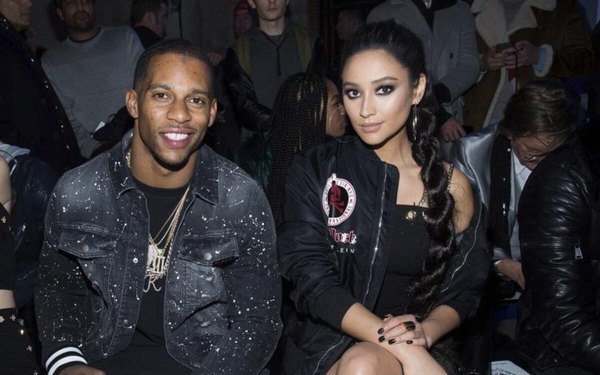 While there isn’t much news regarding free-agent receiver Victor Cruz – at left with actress Shay Mitchell –and his visit to Charlotte last month, it doesn’t seem like Carolina Panthers general manager Dave Gettleman is ruling him out just yet.