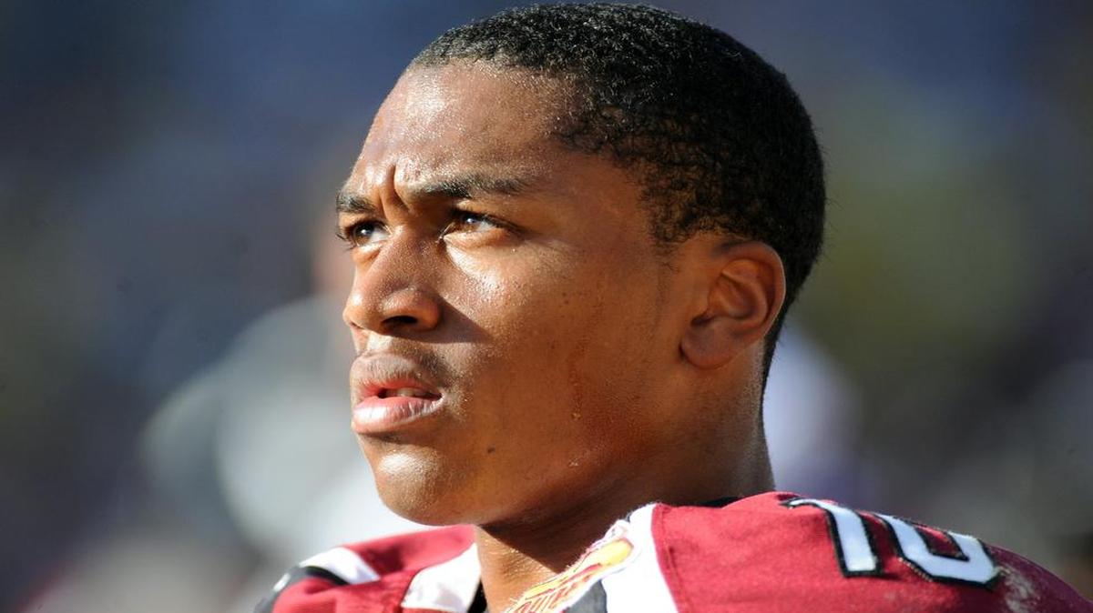 
Damiere Byrd could be the fastest Carolina Panthers player in training camp. 
