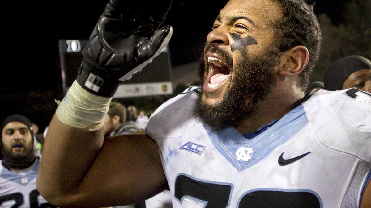 North Carolina offensive lineman Landon Turner.