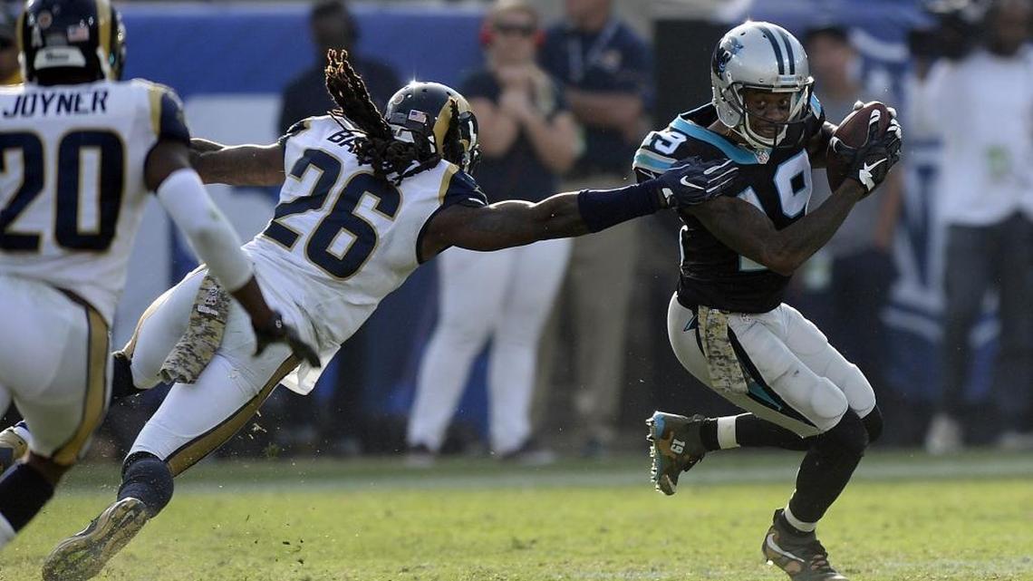 In Glenville, Ohio, the hometown of Carolina Panthers wide receiver Ted Ginn Jr. (19), trouble can be hard to avoid. He’s an example for the kids in town of someone to avoided it and made it to the NFL.