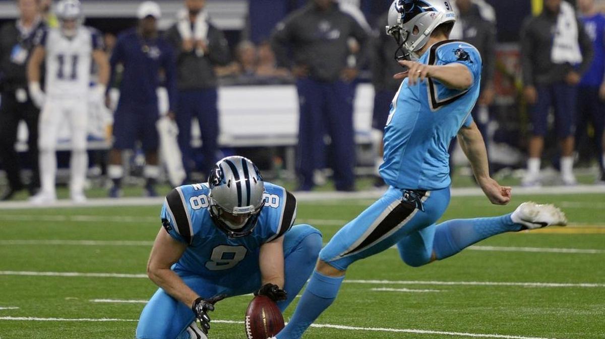 Carolina Panthers kicker Graham Gano (9) is on pace for 160 points this season, which would be among the top 10 scoring seasons in NFL history.