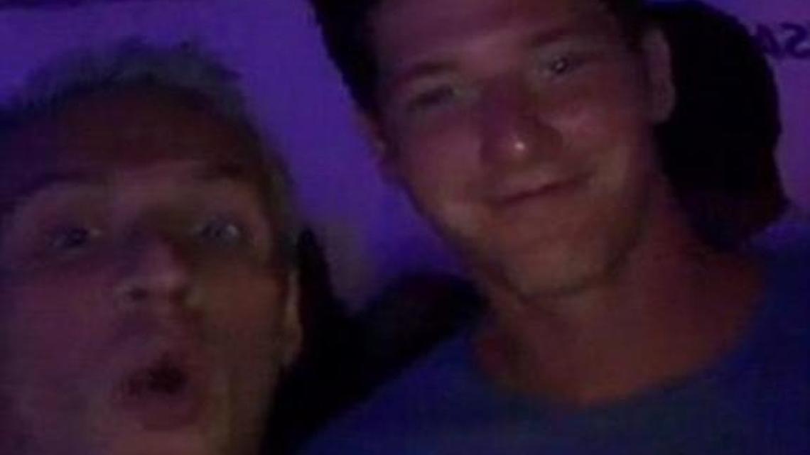 The Daily Mail published this photo that Ryan Lochte (left) posted with teammate Jimmy Feigen at a party on the night in question.