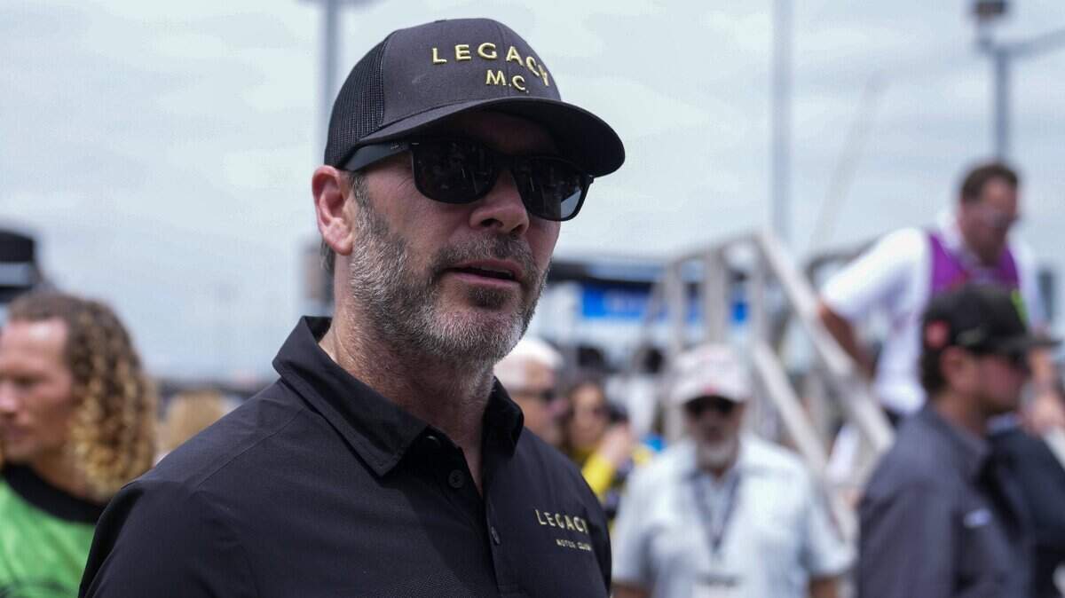 Jimmie Johnson at Darlington (S.C.) Raceway. David Yeazell-USA TODAY Sports