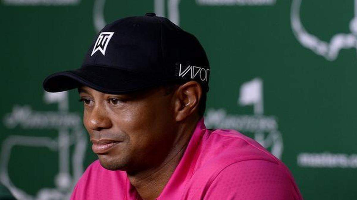 
Golfer Tiger Woods listens to a reporter's question during a news conference Tuesday at Augusta National Golf Club, site of this week’s Masters tournament.

