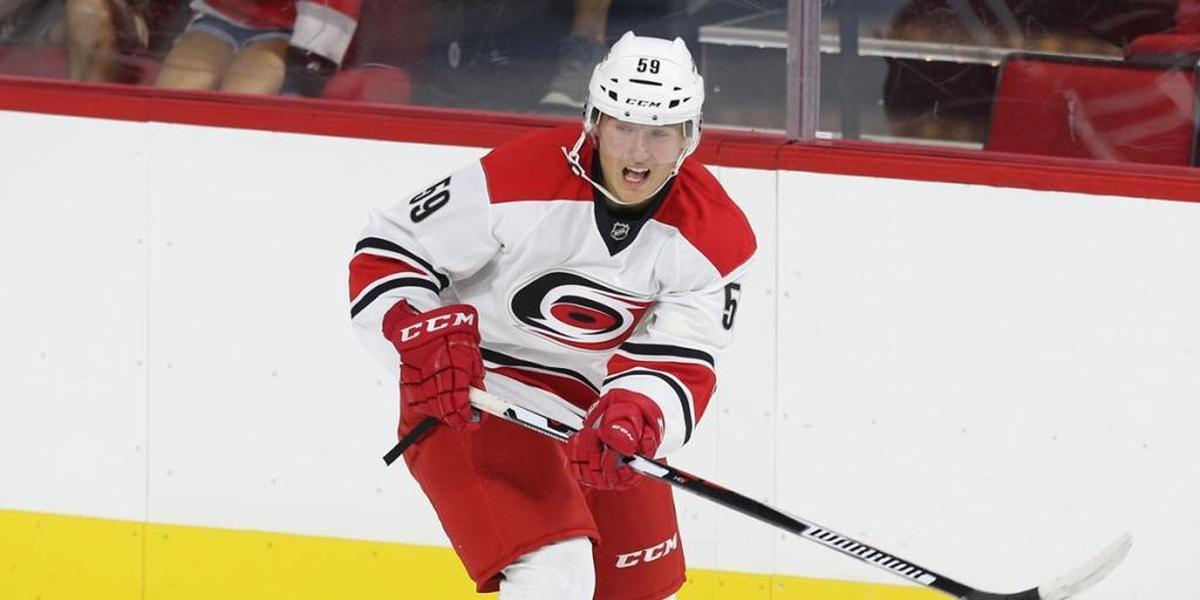 Forward Janne Kuokkanen, the Carolina Hurricanes’ second-round draft pick in 2016, is getting a look in training camp on a line with Jordan Staal and Justin Williams