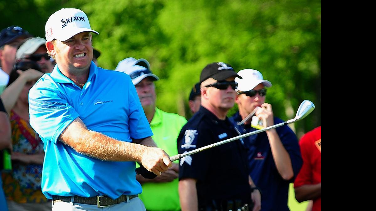 
J.B. Holmes won the 2014 Wells Fargo Championship by one stroke over Jim Furyk. 
