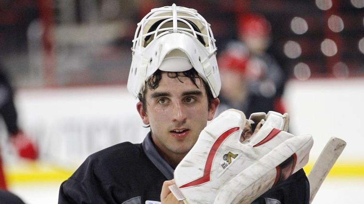 Charlotte goaltender Alex Nedeljkovic stopped 34 of 35 Syracuse shots in the Checkers’ 4-1 American Hockey League win on Saturday.