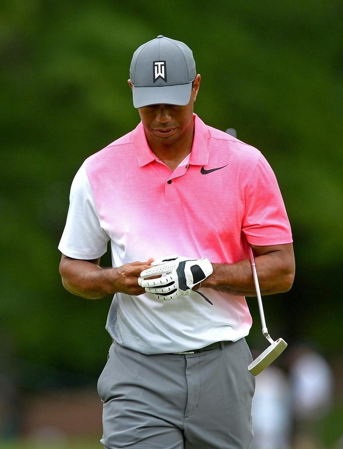 Despite shooting a 3-under-par 68 in the third round of the Wells Fargo Championship on Saturday, Tiger Woods was frustrated that he didn’t post a better score. After a back nine that saw him record birdies at 13, 14 and 15, Woods finished the round with a disappointing bogey at No. 18.