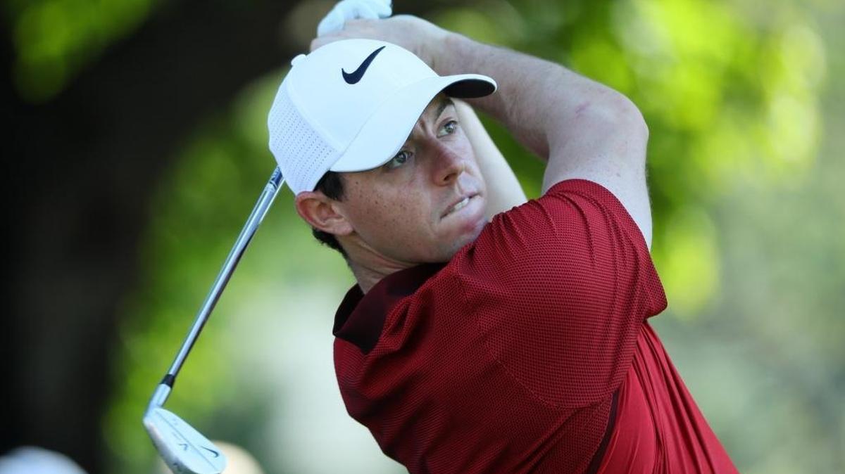 Rory McIlroy, practicing Tuesday for this week’s PGA Championship at Baltusrol Golf Club, played a few holes at Charlotte’s newly redesigned Quail Hollow Club last weekend.
