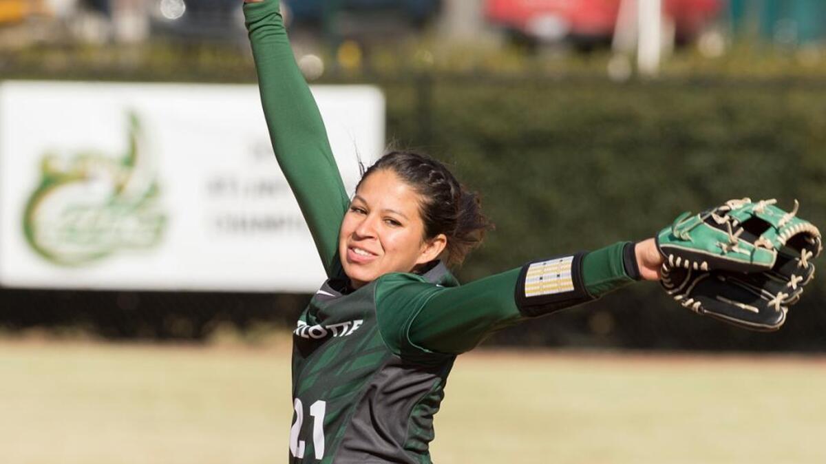 Pitcher Lexi Betancourt is a big reason the Charlotte 49ers’ softball team is off to a 12-3 start. Betancourt, a senior from Garner, has a 7-2 record and 1.68 ERA.