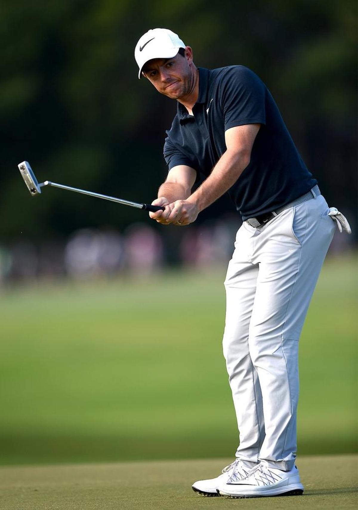 Rory McIlroy shot a 1-over 72 in the first round of the PGA Championship at Quail Hollow.