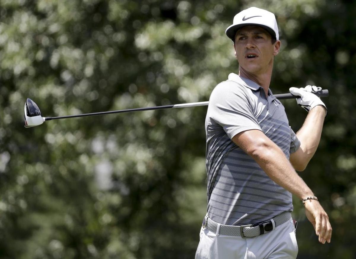 Denmark’s Thorbjorn Olesen has a share of the lead after the first round of the PGA Championship at Quail Hollow Club.
