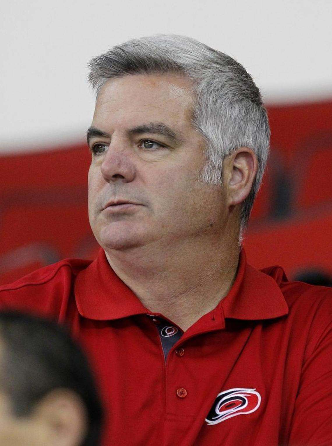 Charlotte Checkers coach Mike Vellucci is an assistant GM for the Carolina Hurricanes and in the mix for the open coaching job.