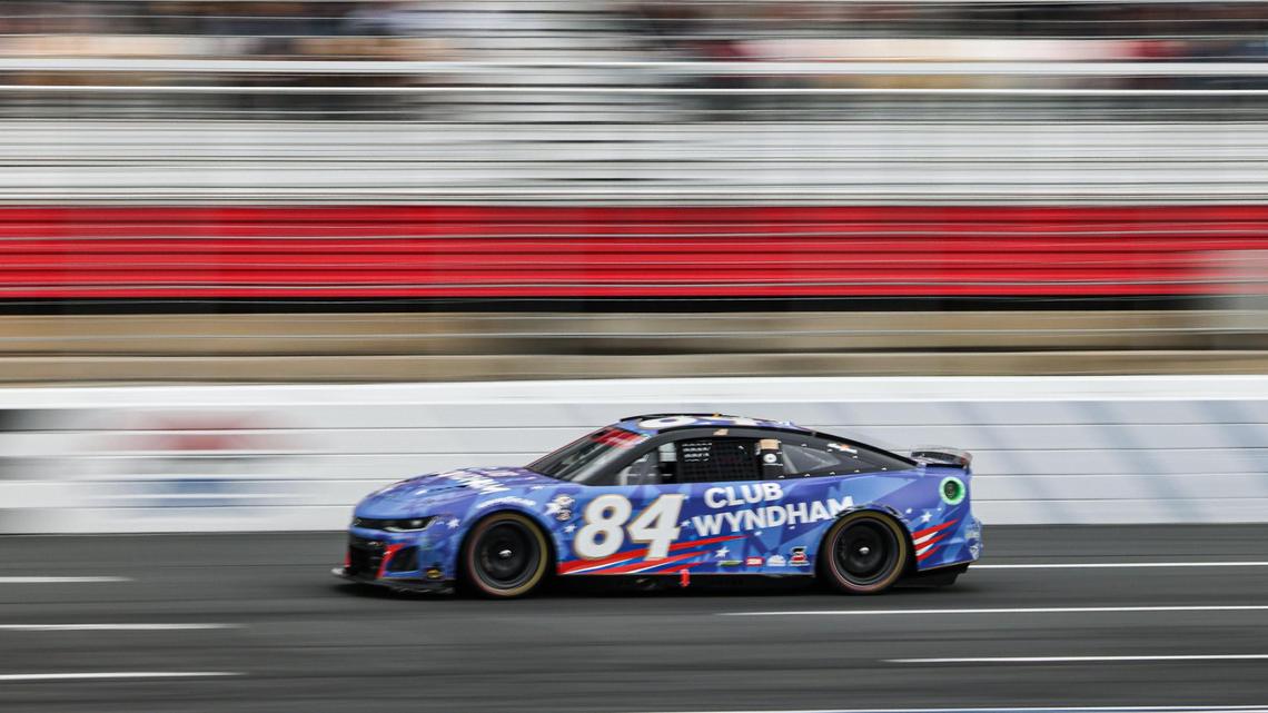 NASCAR Cup Series driver Jimmie Johnson races at the Coca-Cola 600 Charlotte Motor Speedway in Concord, N.C., on Monday, May 29, 2023.