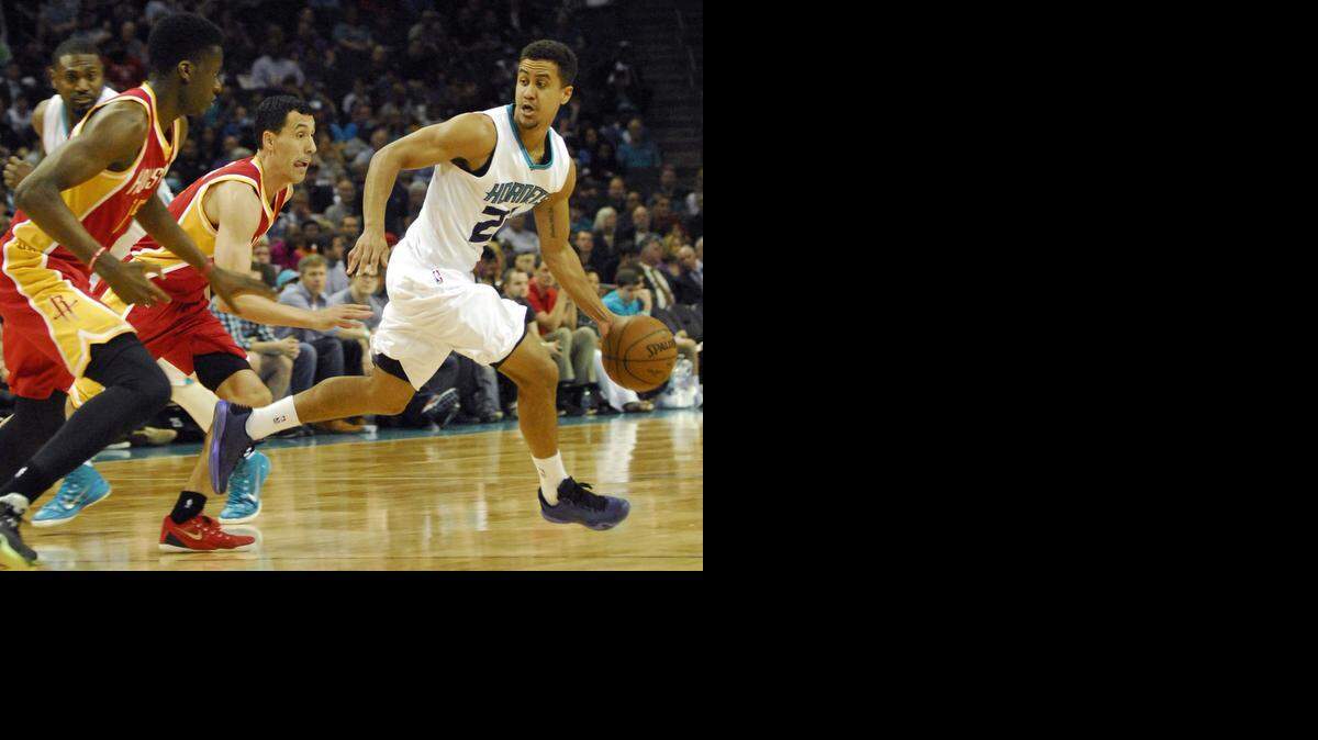 
Already chased from the NBA playoffs, the Charlotte Hornets and Brian Roberts were run out of Time Warner Cable Arena by the Houston Rockets on Monday in their home finale. 
