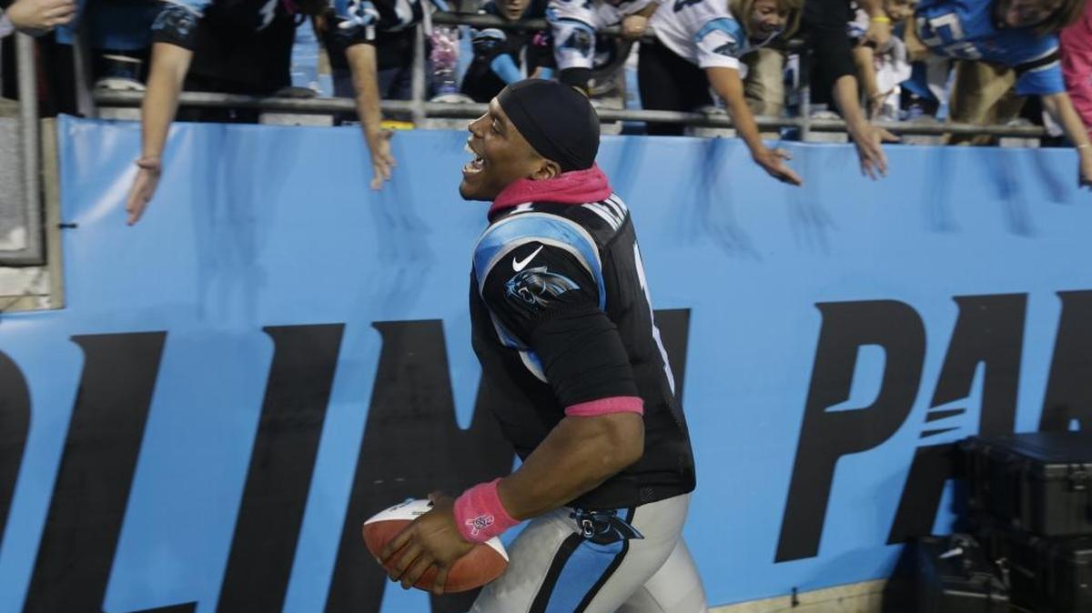 With TV ratings up 11 percent this season, the Carolina Panthers and Cam Newton (1) may have never been more popular.