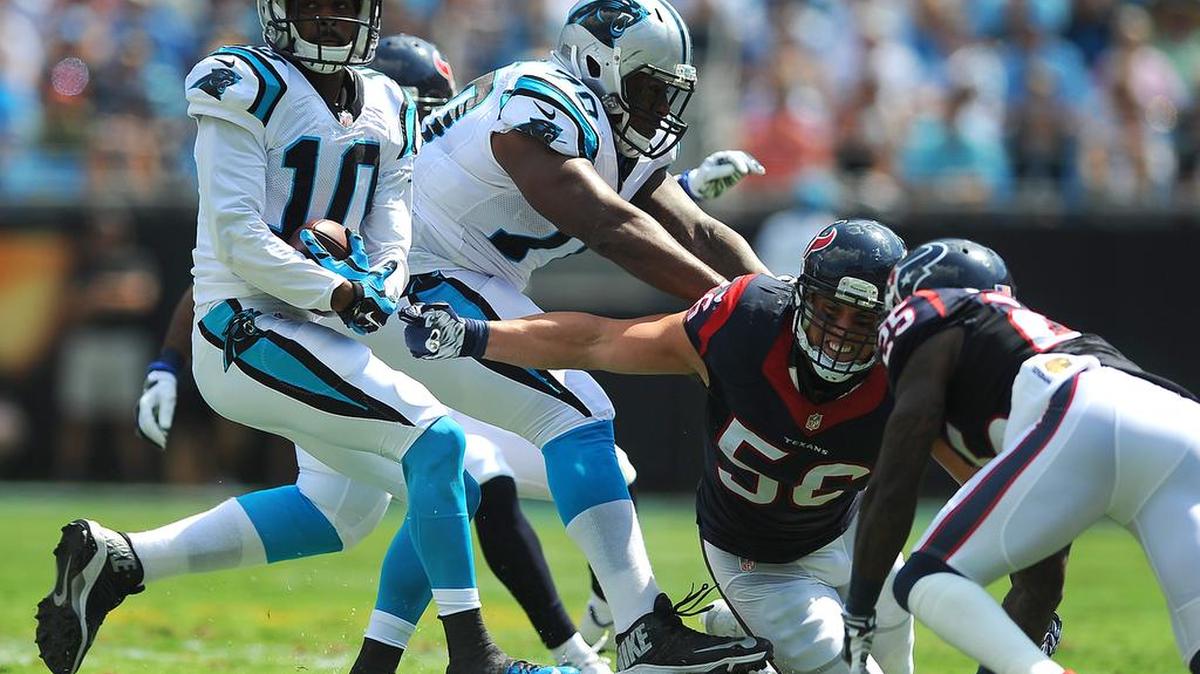 
Carolina Panthers wide receiver Philly Brown is still in Charlotte because he’s fast and he gets open. After Sunday, aren’t you glad?

