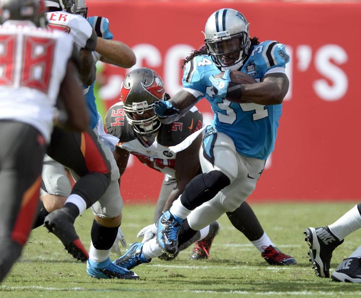 DeAngelo Williams (34) has been an elusive back ever since the Panthers took him in the first round of the 2006 NFL draft.