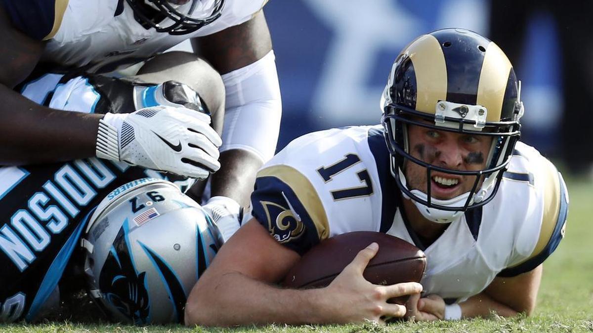 This game was won mostly by the Carolina Panthers’ defense, which sacked Los Angeles quarterback Case Keenum four times and was helped by the Rams occasionally hitting the "self-destruct" button on offense.