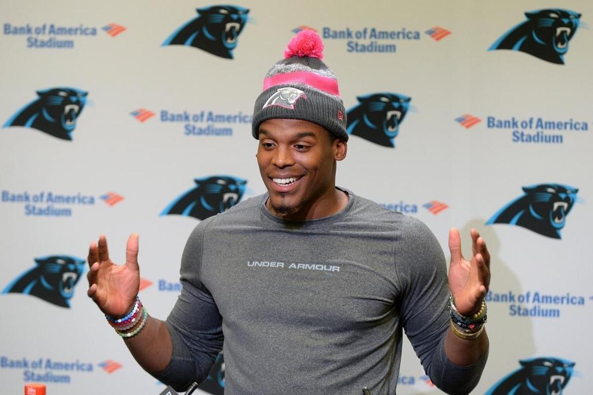 Carolina Panthers quarterback Cam Newton, shown during a 2016 press conference, has led three playoff teams in six years in Charlotte. But he has yet to win a Super Bowl ring.