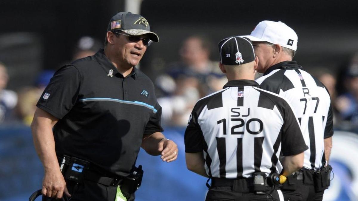 Carolina Panthers head coach Ron Rivera and his team have only two teams with losing records among the eight teams remaining on their schedule.