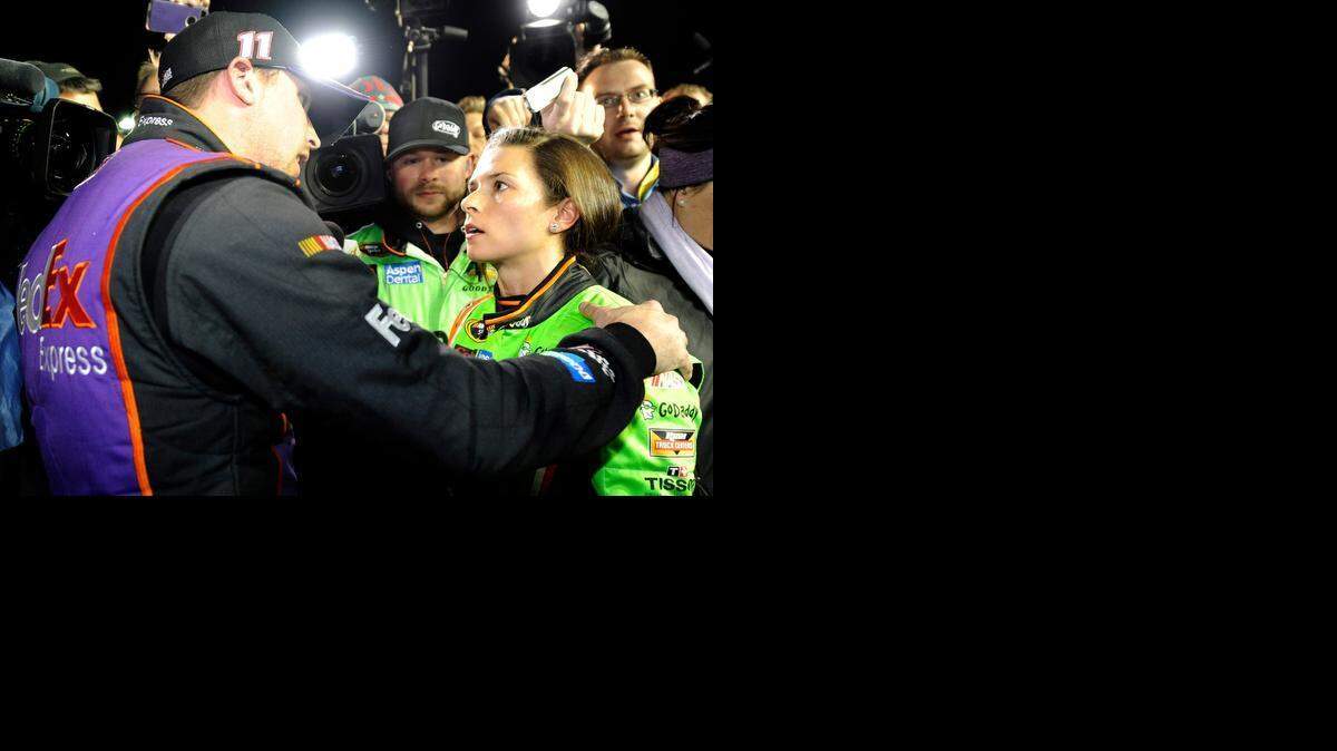 
Danica Patrick, right, wrecked – again – Thursday night. And she still made Sunday’s Daytona 500.


