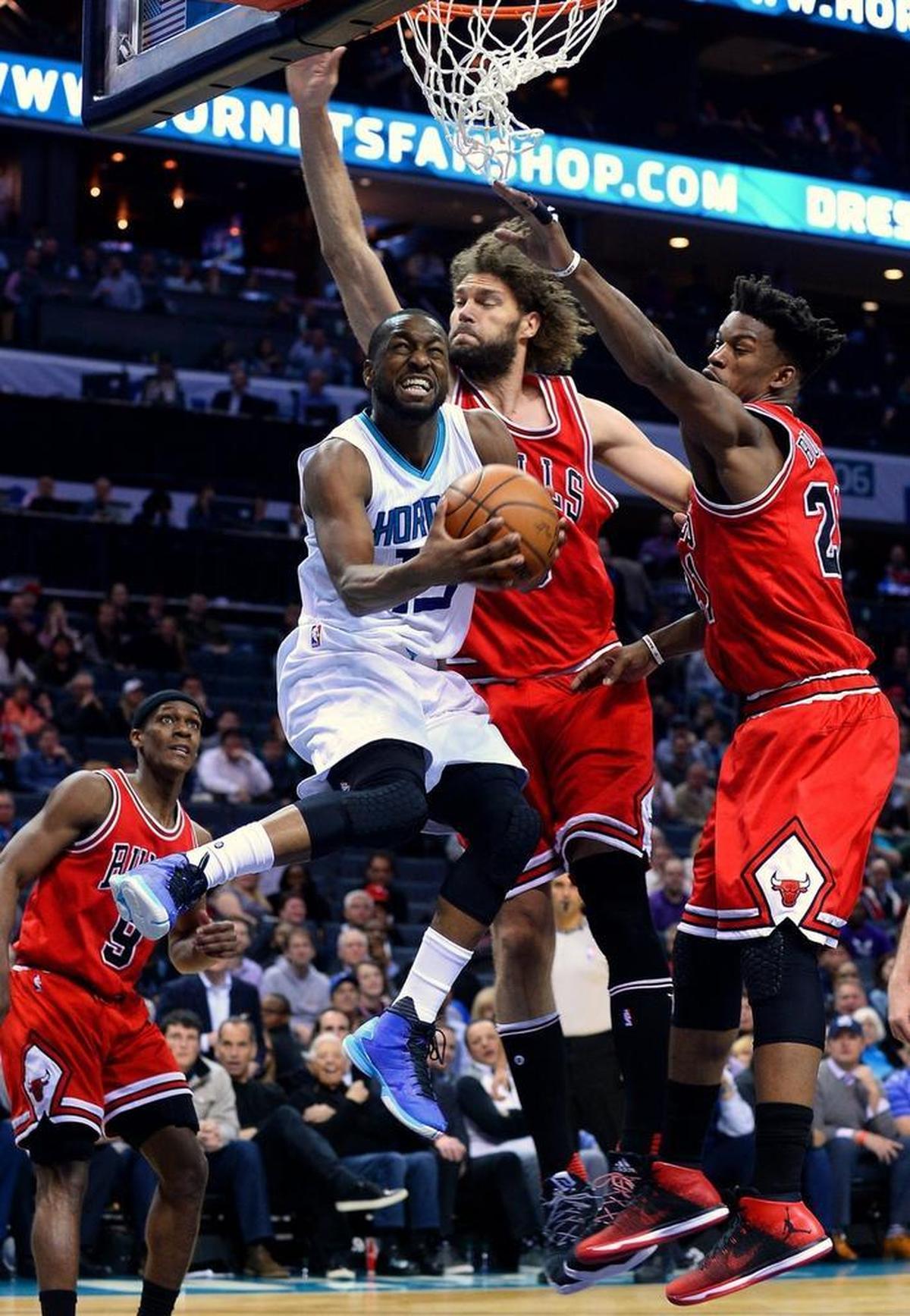 Kemba Walker (15) is on the trading block, according to an ESPN report.