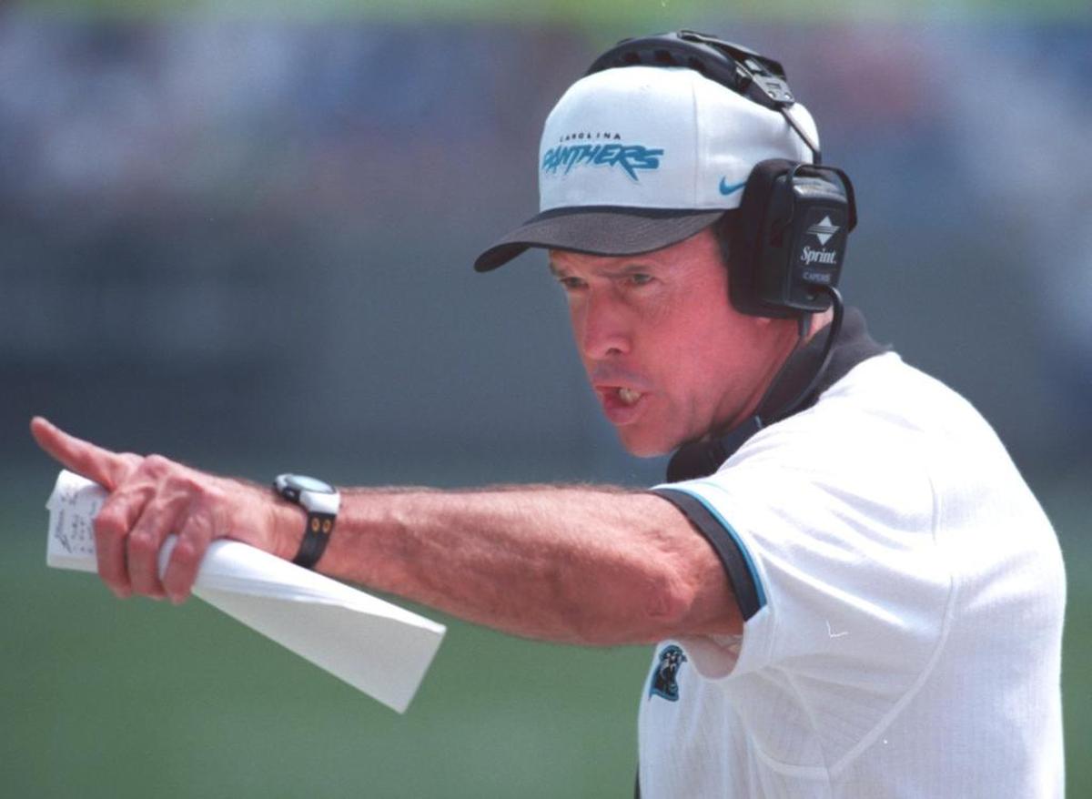 Dom Capers was the Carolina Panthers’ first head coach from 1995-1998. He had a record of 30-34 in the regular season and directed Carolina to its first playoff win, against Dallas in the 1996 postseason.