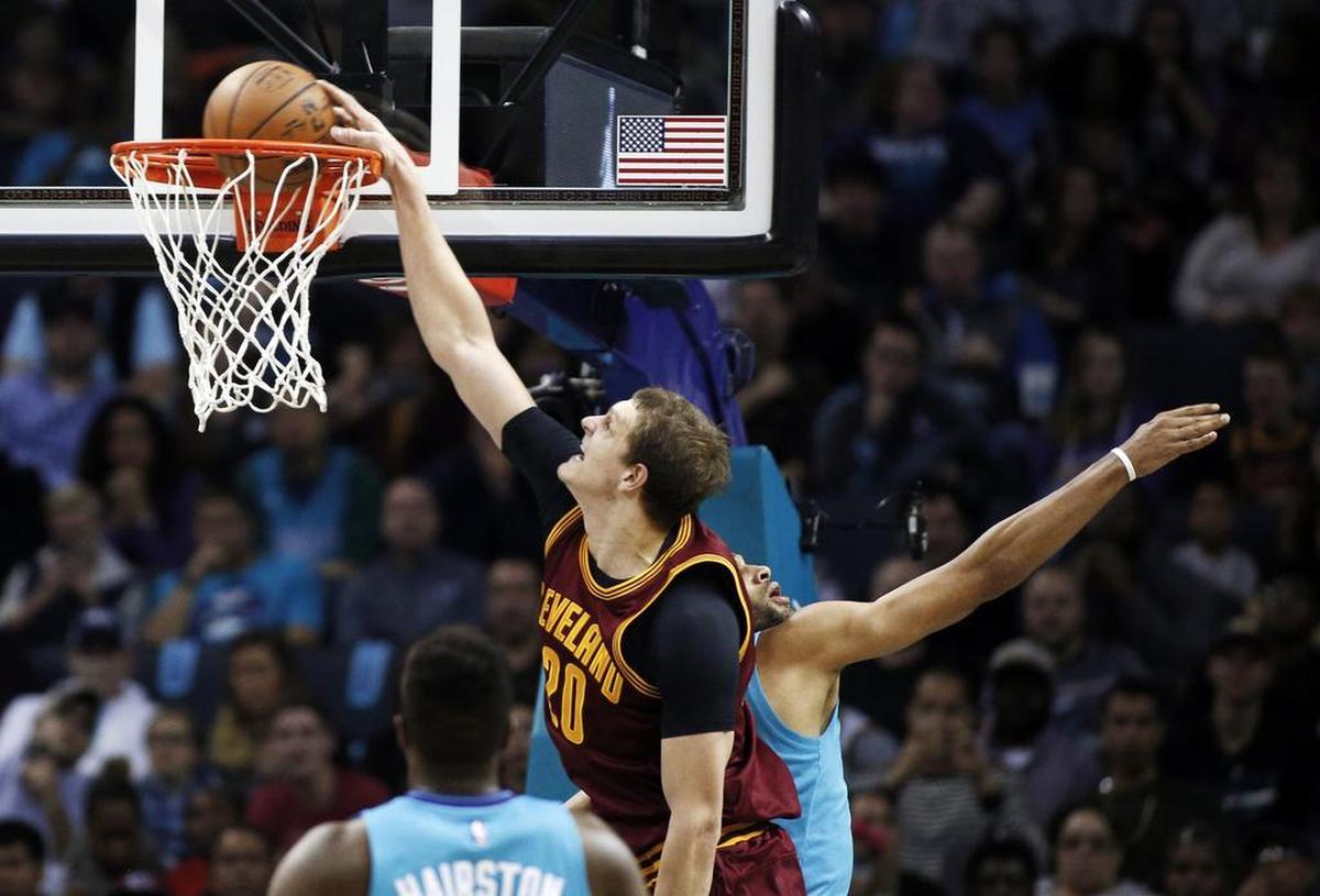 Timofey Mozgov's best years in the NBA came in Cleveland, which led to the four-year, $64-million contract he signed with the Los Angeles Lakers and then-general manager Mitch Kupchak in the summer of 2016. This dunk against the Hornets was in 2015.