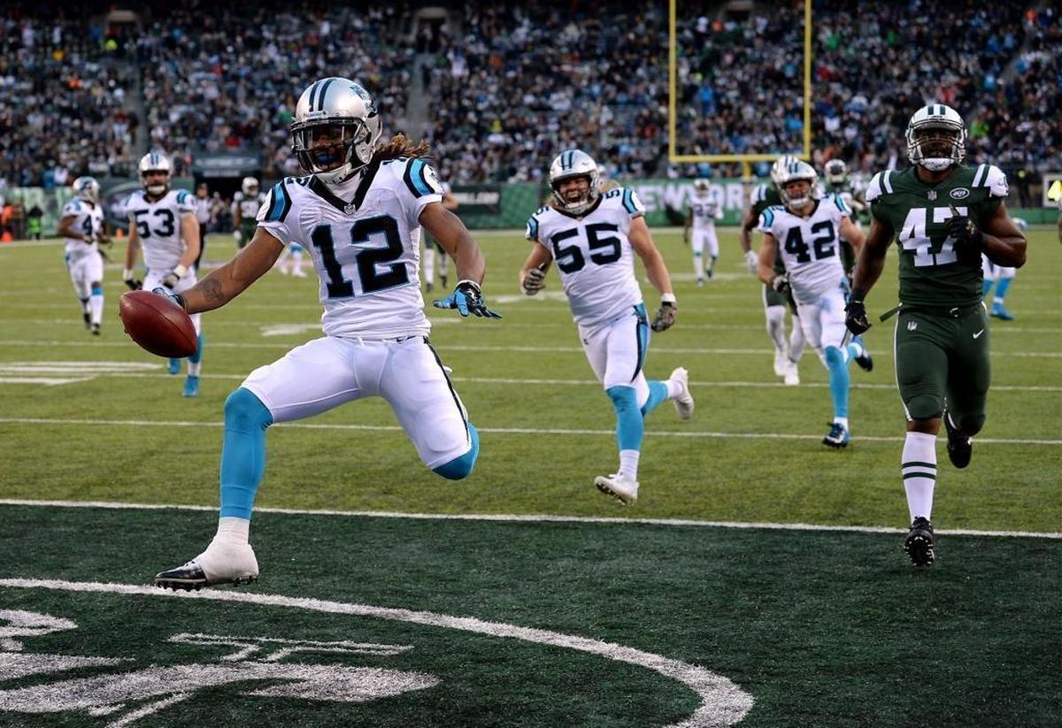 Panthers wide receiver Kaelin Clay scored on a 60-yard punt return against the New York Jets on Nov. 26th to help key a 35-27 victory for Carolina.