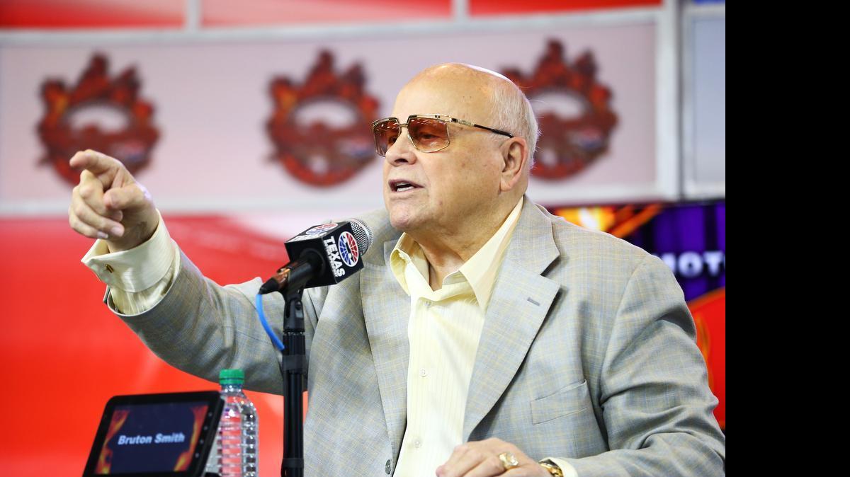 
Bruton Smith, above, had a 50-year rivalry with the France family. But on Wednesday afternoon, before 57 hall of fame voters cast their ballots in Charlotte, current NASCAR CEO Brian France spoke positively about Smith and said he deserved to be in the hall of fame.



