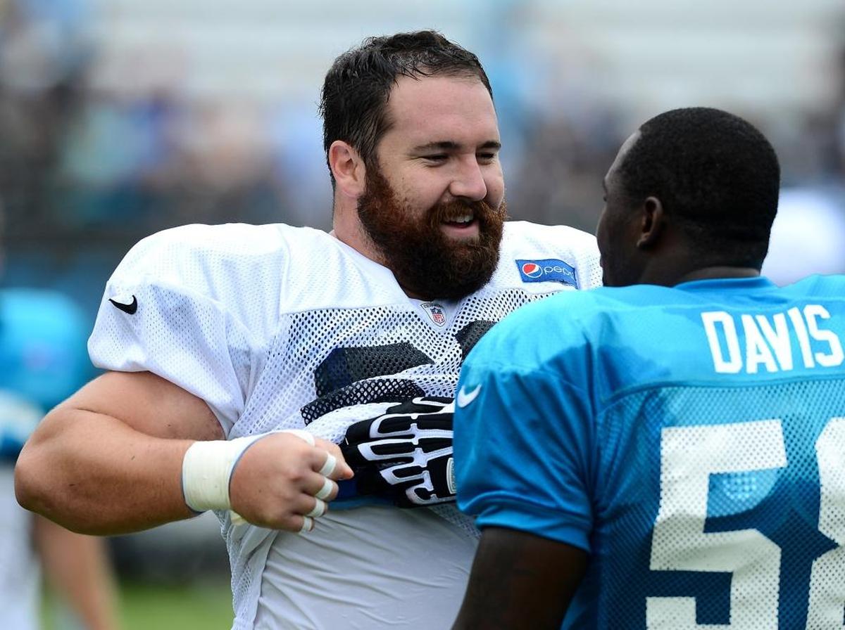Carolina Panthers center Ryan Kalil (67) and linebacker Thomas Davis (58) will play their final season in 2018.