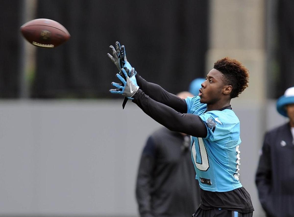 Panthers wide receiver Curtis Samuel has yet to catch a long pass this season but is considered the team’s best hope for a deep threat that would take the pressure off the running game.